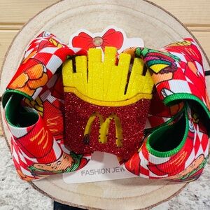 Colorful Fast Food Themed Hair Bow